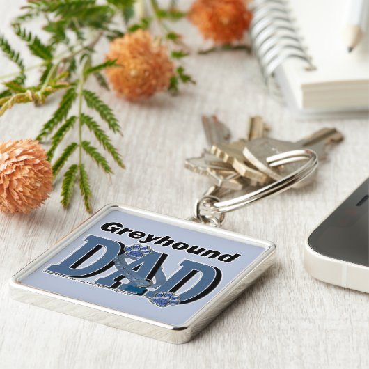 Greyhound DAD Sleutelhanger (Zijkant)