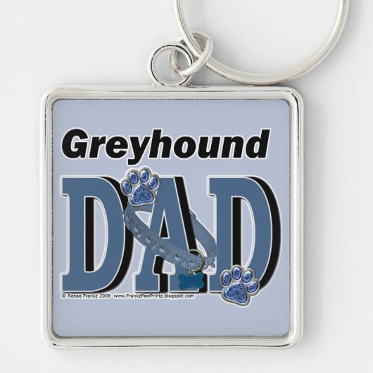 Greyhound DAD Sleutelhanger (Voorkant)