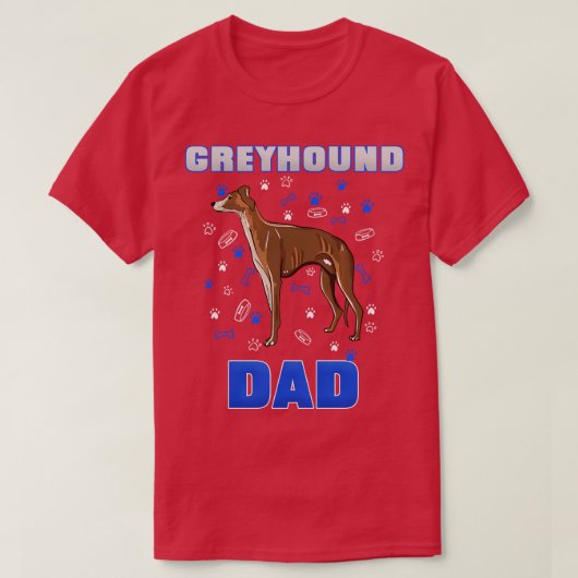 Greyhound Dad T-shirt (Design voorkant)