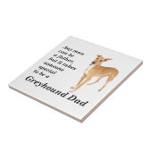 Greyhound Dad Tile Tegeltje (Zijkant)