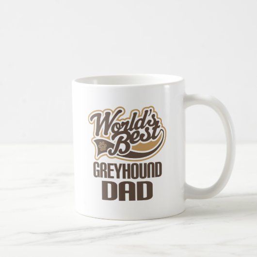 Greyhound Dad (Werlds Best) Koffiemok (Rechts)