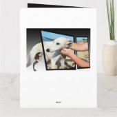 Greyhound Dimensions Big Wenskaart Kaart (Achterkant)