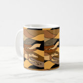 Greyhound Dog Abstract Art Design Koffiemok (Voorkant links)