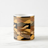 Greyhound Dog Abstract Art Design Koffiemok (Center)