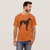 Greyhound Dog Art boy meisje T-shirt (Voorkant volledig)