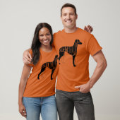 Greyhound Dog Art boy meisje T-shirt (Unisex)