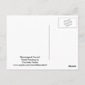 Greyhound Dog Art Briefkaart (Achterkant)