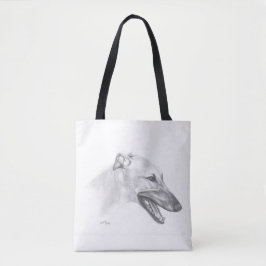 Greyhound Dog Art Canvas tas