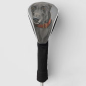 Greyhound Dog Art Golf Driver Hoesje Golfheadcover (Voorkant)