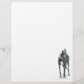 Greyhound Dog Art Letter Head Stationery (Voorkant)