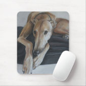 Greyhound Dog Art Mousepad Muismat (Met muis)