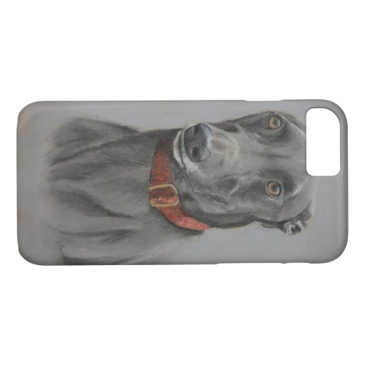 Greyhound Dog Art Phone Case (Achterkant (Horizontaal))