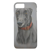 Greyhound Dog Art Phone Case (Achterkant)