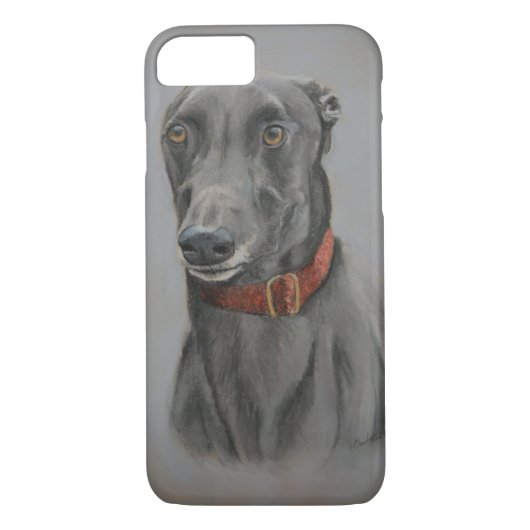 Greyhound Dog Art Phone Case (Achterkant)