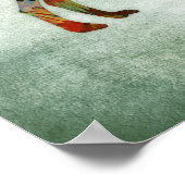 Greyhound Dog Art Print Floral Poster (Hoek)