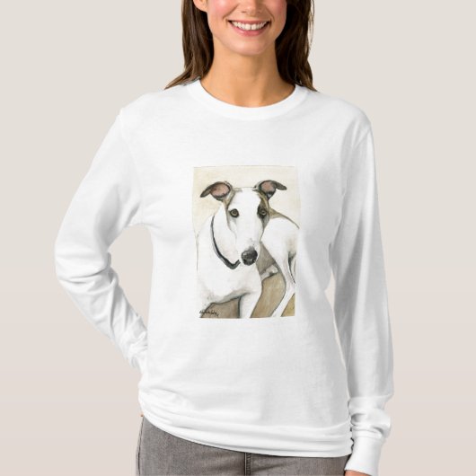 Greyhound Dog Art Shirt (Voorkant)