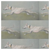 Greyhound Dog ArtFabric Stof (Close Up)