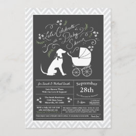 Greyhound Dog Baby shower Geslacht Neutraal Kaart