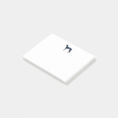 Greyhound Dog Black Waterverf Silhouette Post-it® Notes (Schuin)