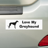 greyhound dog bumpersticker (Op auto)