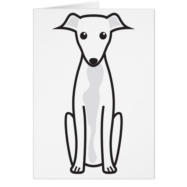 Greyhound Dog Cartoon (Voorkant)