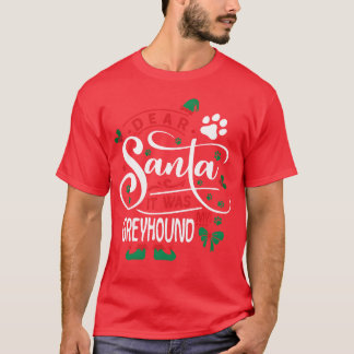 Greyhound Dog Christmas Hondenras boy cadeau T-shirt