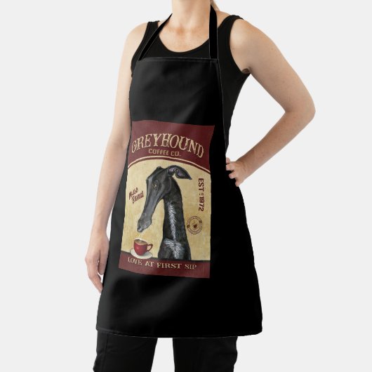 Greyhound Dog Coffee Company Canvas Schort (Insitu)