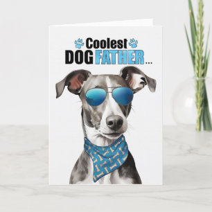 Greyhound Dog Coudest Dad Vaderdag Feestdagen Kaart