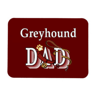 Greyhound Dog Dad Magneet