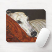Greyhound Dog "Eindelijk thuis" Muismat (Met muis)