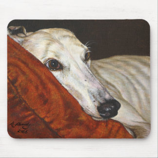 Greyhound Dog "Eindelijk thuis" Muismat