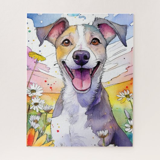 Greyhound Dog Jigsaw Puzzel (Verticaal)