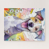 Greyhound Dog Jigsaw Puzzel (Horizontaal)