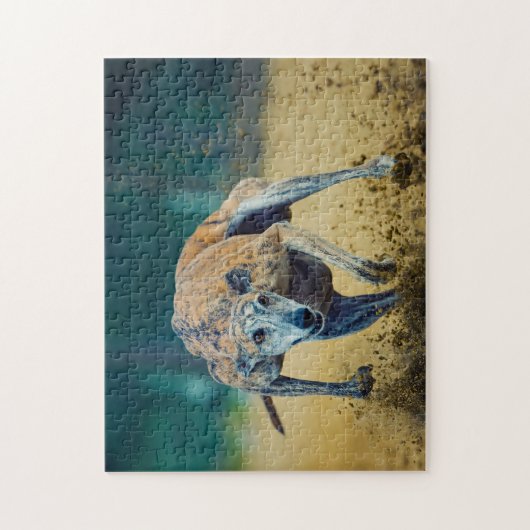 Greyhound Dog. Legpuzzel (Verticaal)