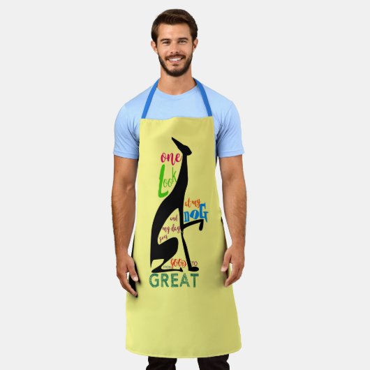 Greyhound Dog Love Quote Schort (Gedragen)