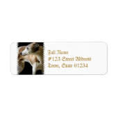 Greyhound Dog Mailing Labels (Voorkant)