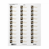 Greyhound Dog Mailing Labels (Full Sheet)