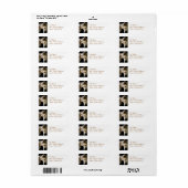 Greyhound Dog Mailing Labels (Full Sheet)