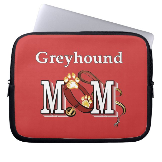 Greyhound Dog Mam Gifts Laptop Sleeve (Voorkant)