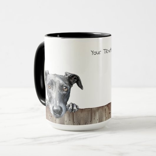 Greyhound Dog Mok (Voorkant links)