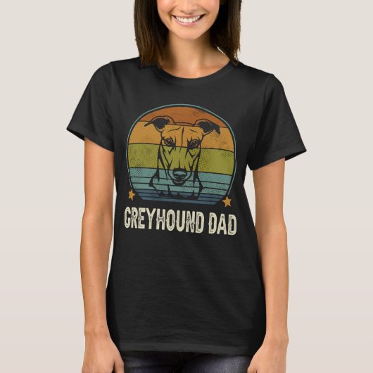 Greyhound Dog Papa Vaders Dag T-shirt (Voorkant)