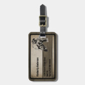 Greyhound Dog Portrait Custom Bagagelabel (Voorkant verticaal)