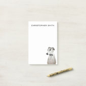 Greyhound Dog Post-it® Notes (Op bureau)