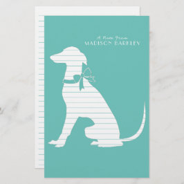 Greyhound Dog Puppy Briefpapier