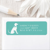 Greyhound Dog Puppy Etiket (Insitu)