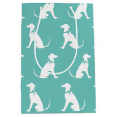 Greyhound Dog Puppy Medium Cadeauzakje (Voorkant)