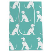 Greyhound Dog Puppy Medium Cadeauzakje (Achterkant)