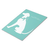 Greyhound Dog Puppy Notitieblok (Schuin)