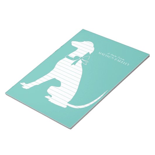 Greyhound Dog Puppy Notitieblok (Schuin)