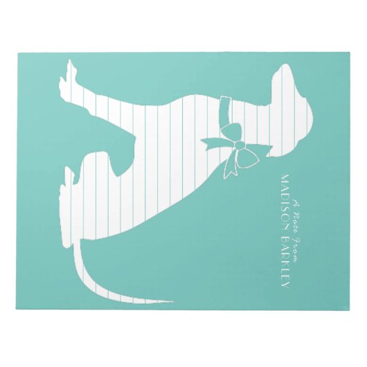 Greyhound Dog Puppy Notitieblok (Voorkant)